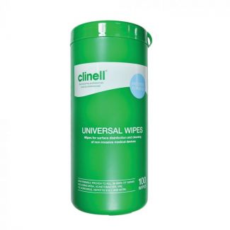 Clinell Universal Sanitising Wipes Canister 100 Wipes