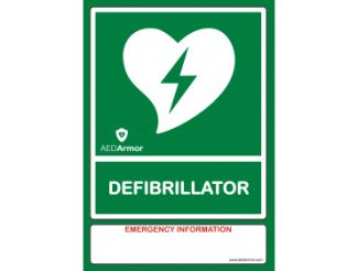 AED Armor A4 AED Wall Sign