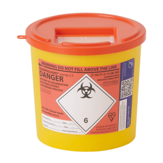 Sharpsguard Bin Orange 2.5L (Single)