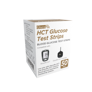 GlucoRx HCT Blood Test Strips (50)
