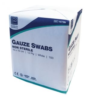Gauze Swabs Non Sterile 12ply 10 x 10