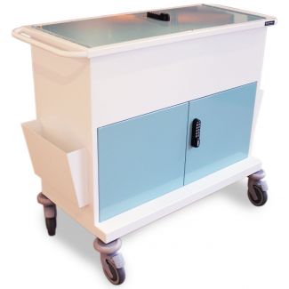 Medical Records Trolley - Large, Key Code Secure